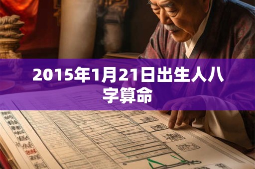 2015年1月21日出生人八字算命