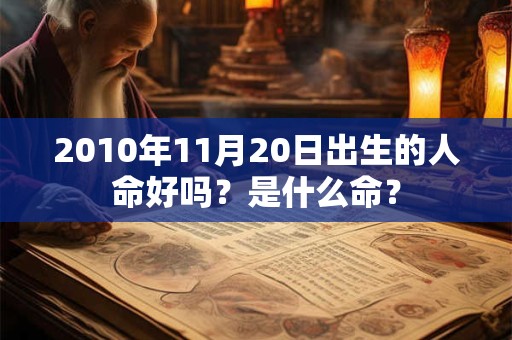 2010年11月20日出生的人命好吗？是什么命？