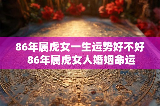 86年属虎女一生运势好不好 86年属虎女人婚姻命运