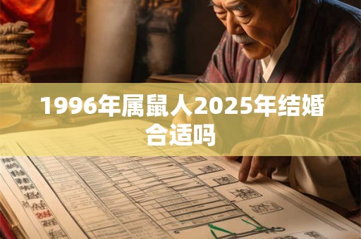 1996年属鼠人2025年结婚合适吗