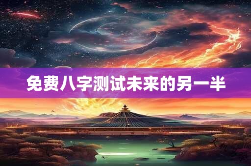 免费八字测试未来的另一半