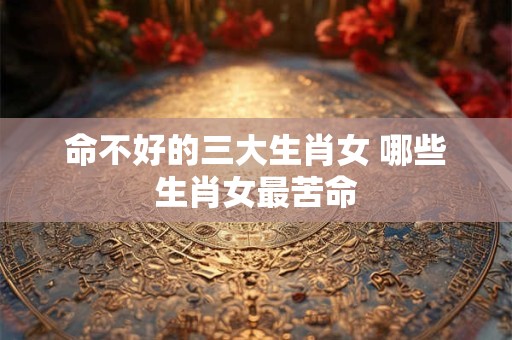 命不好的三大生肖女 哪些生肖女最苦命