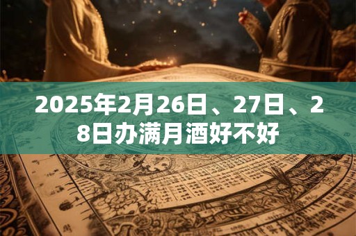 2025年2月26日、27日、28日办满月酒好不好