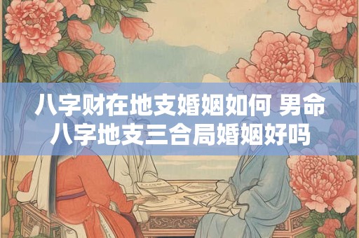 八字财在地支婚姻如何 男命八字地支三合局婚姻好吗