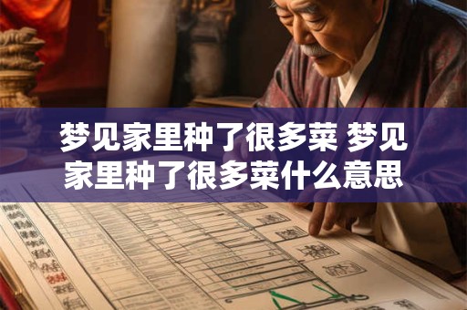 梦见家里种了很多菜 梦见家里种了很多菜什么意思