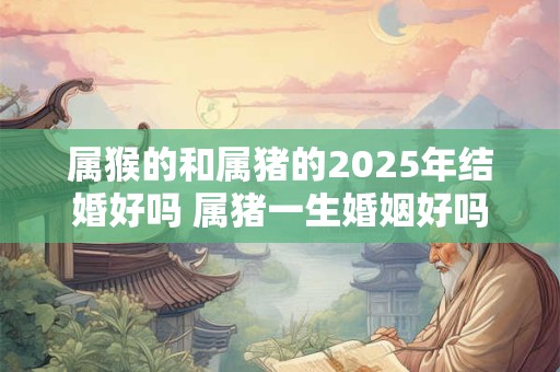 属猴的和属猪的2025年结婚好吗 属猪一生婚姻好吗