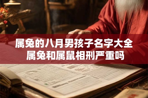 属兔的八月男孩子名字大全 属兔和属鼠相刑严重吗