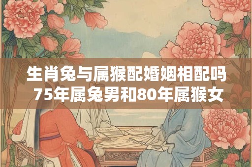 生肖兔与属猴配婚姻相配吗 75年属兔男和80年属猴女姻缘