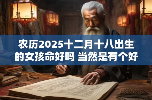 农历2025十二月十八出生的女孩命好吗 当然是有个好命运了
