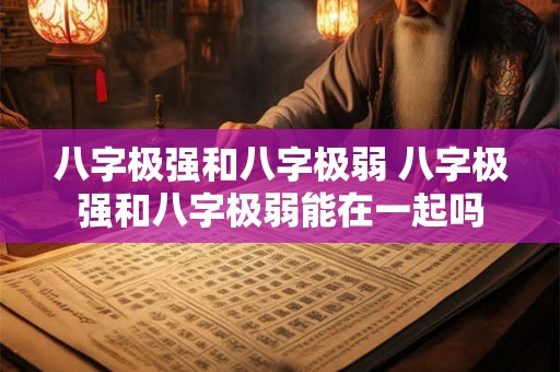 八字极强和八字极弱 八字极强和八字极弱能在一起吗