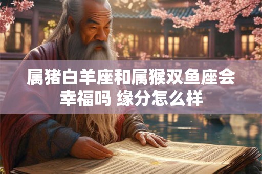 属猪白羊座和属猴双鱼座会幸福吗 缘分怎么样