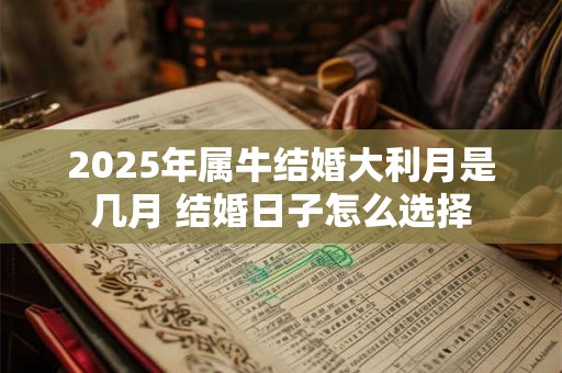 2025年属牛结婚大利月是几月 结婚日子怎么选择