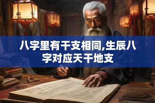 八字里有干支相同,生辰八字对应天干地支