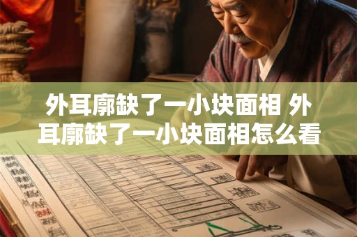 外耳廓缺了一小块面相 外耳廓缺了一小块面相怎么看