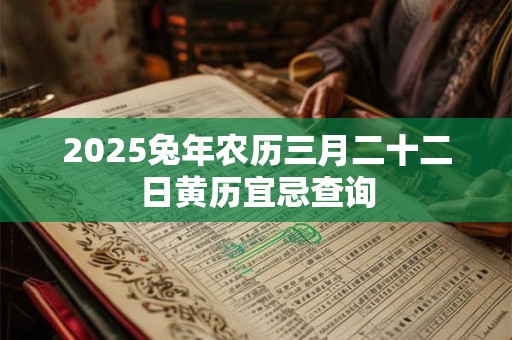2025兔年农历三月二十二日黄历宜忌查询