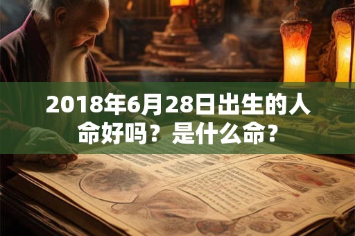 2018年6月28日出生的人命好吗？是什么命？