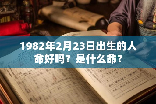 1982年2月23日出生的人命好吗？是什么命？