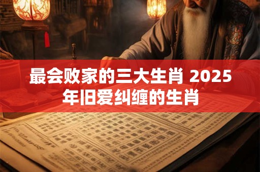 最会败家的三大生肖 2025年旧爱纠缠的生肖