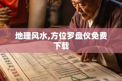 地理风水,方位罗盘仪免费下载