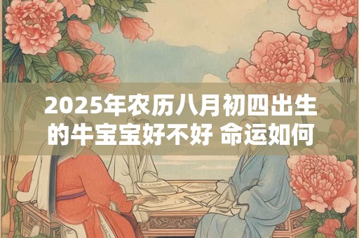 2026年农历八月初四出生的牛宝宝好不好 命运如何 2026年农历八月初四出生的牛宝宝好不好 命运如何