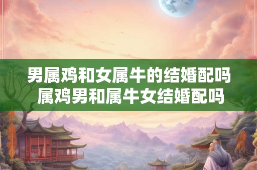 男属鸡和女属牛的结婚配吗 属鸡男和属牛女结婚配吗