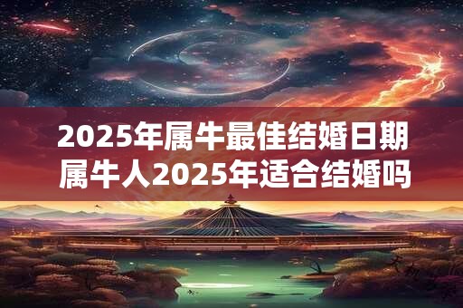 2025年属牛最佳结婚日期 属牛人2025年适合结婚吗