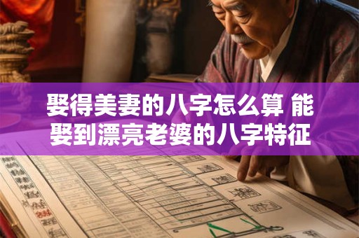 娶得美妻的八字怎么算 能娶到漂亮老婆的八字特征