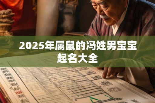 2025年属鼠的冯姓男宝宝起名大全