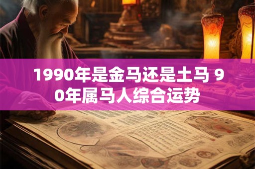 1990年是金马还是土马 90年属马人综合运势 1990年是金马还是土马 90年属马人综合运势