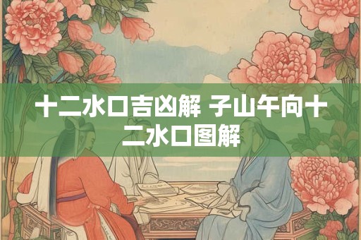 十二水口吉凶解 子山午向十二水口图解