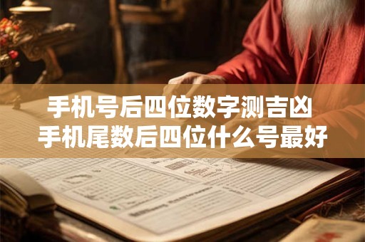 手机号后四位数字测吉凶 手机尾数后四位什么号最好
