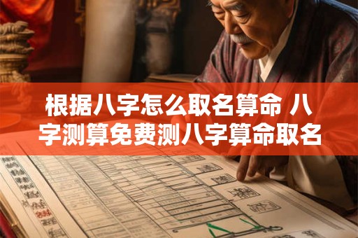 根据八字怎么取名算命 八字测算免费测八字算命取名