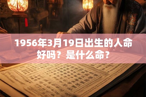 1956年3月19日出生的人命好吗？是什么命？