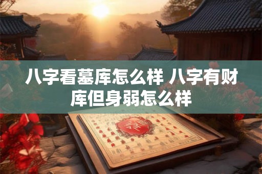 八字看墓库怎么样 八字有财库但身弱怎么样