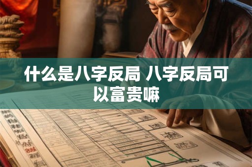 什么是八字反局 八字反局可以富贵嘛
