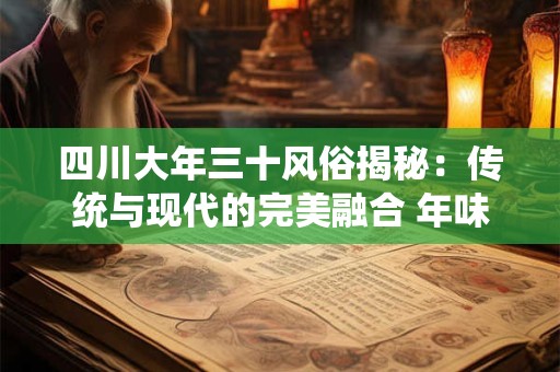 四川大年三十风俗揭秘：传统与现代的完美融合 年味儿满满！