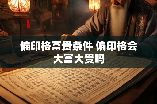 偏印格富贵条件 偏印格会大富大贵吗