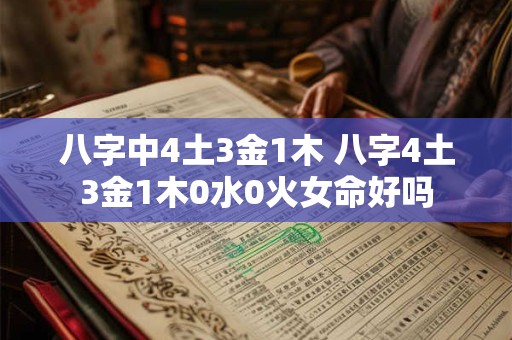八字中4土3金1木 八字4土3金1木0水0火女命好吗