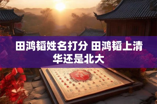 田鸿韬姓名打分 田鸿韬上清华还是北大