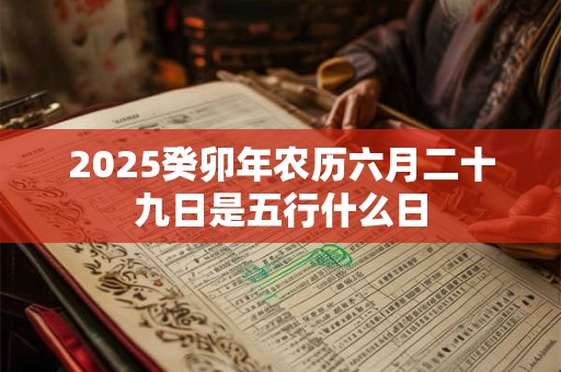 2025癸卯年农历六月二十九日是五行什么日