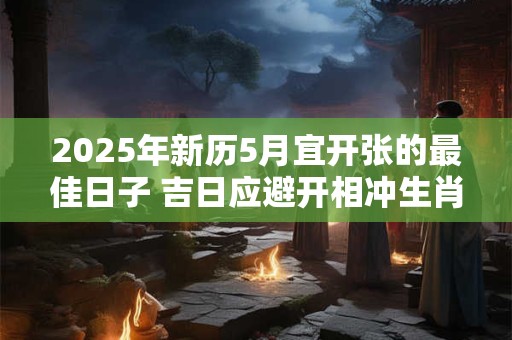 2025年新历5月宜开张的最佳日子 吉日应避开相冲生肖