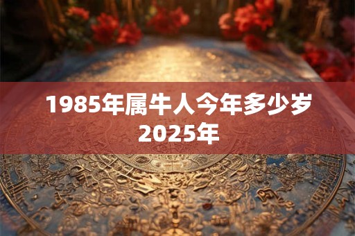 1985年属牛人今年多少岁2025年