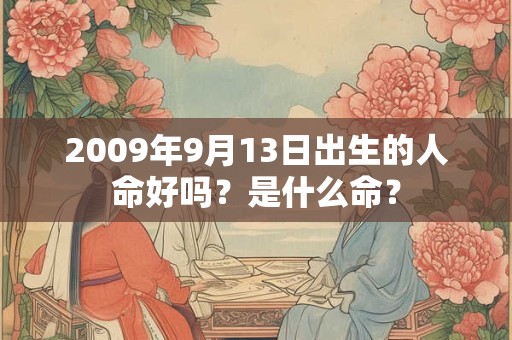 2009年9月13日出生的人命好吗？是什么命？