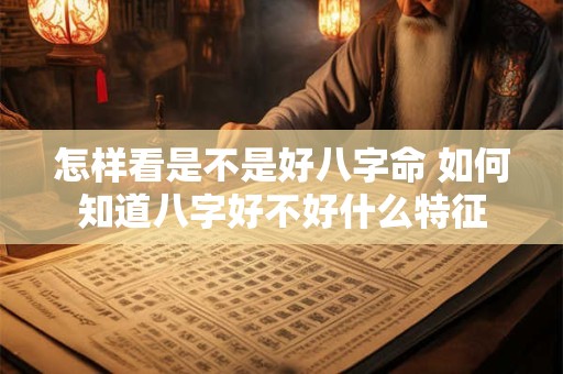 怎样看是不是好八字命 如何知道八字好不好什么特征