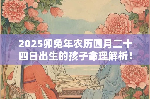 2025卯兔年农历四月二十四日出生的孩子命理解析！