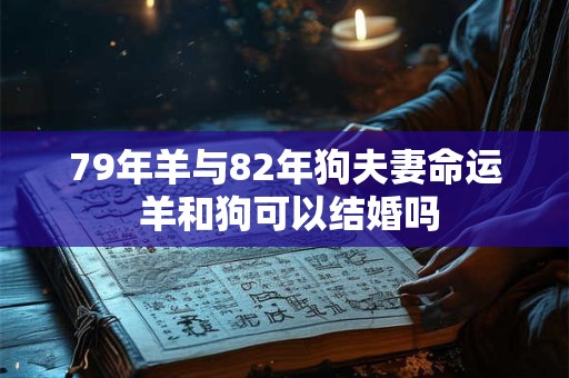 79年羊与82年狗夫妻命运 羊和狗可以结婚吗