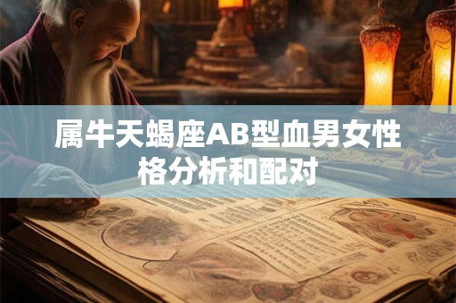 属牛天蝎座AB型血男女性格分析和配对