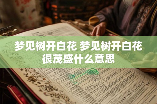 梦见树开白花 梦见树开白花很茂盛什么意思