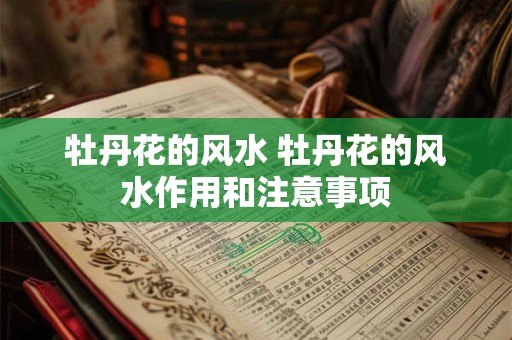 牡丹花的风水 牡丹花的风水作用和注意事项