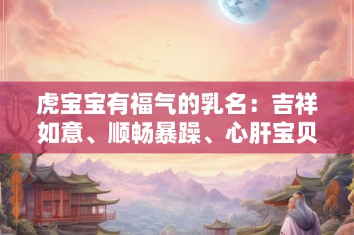 虎宝宝有福气的乳名:吉祥如意、顺畅暴躁、心肝宝贝 虎宝宝有福气的乳名:吉祥如意、顺畅暴躁、心肝宝贝
